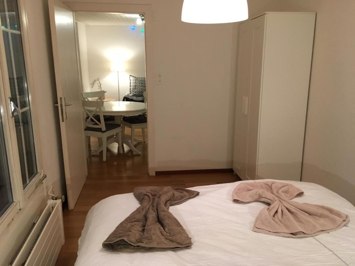 Parking voiture&Appartement 2pcs Lausanne centre Buitenkant foto